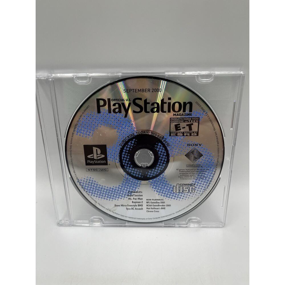 Official US PlayStation Magazine Sept 2000 PS1 Demo Disc